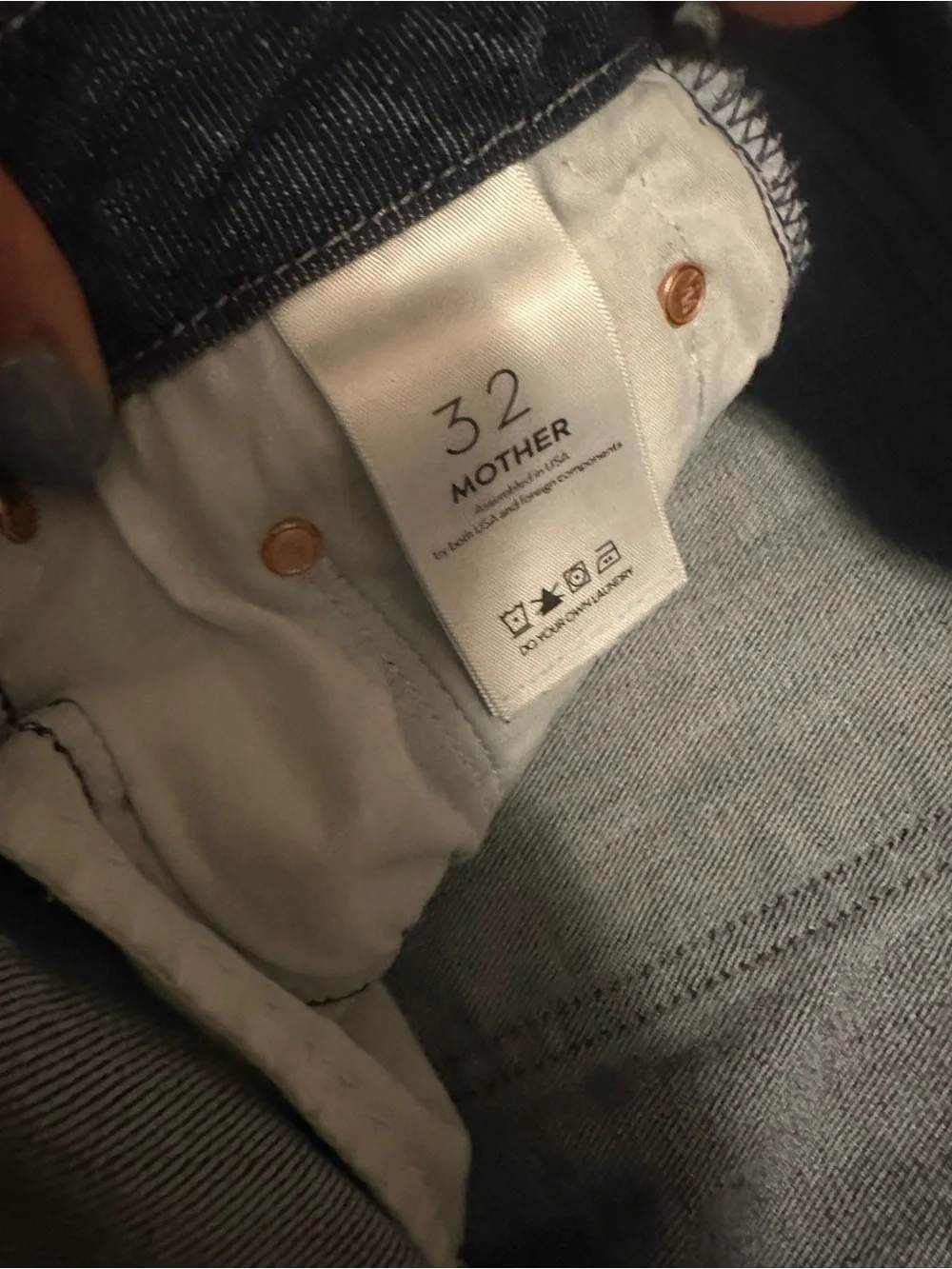 Mother jeans the looker crop in switch it up High-Rise Women's Jeans 32 - Picture 13 of 14